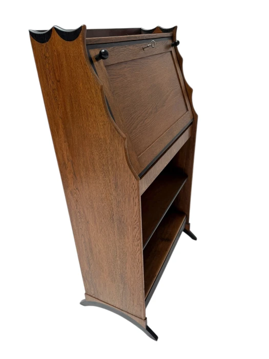Art Deco Amsterdamse School Drop-Leaf Desk by Willem Penaat for Metz & Co.